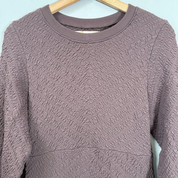 Free People Gabby Seamless Midi Dress Women's M/L Chocolate Brown Textured NWT - Picture 8 of 16